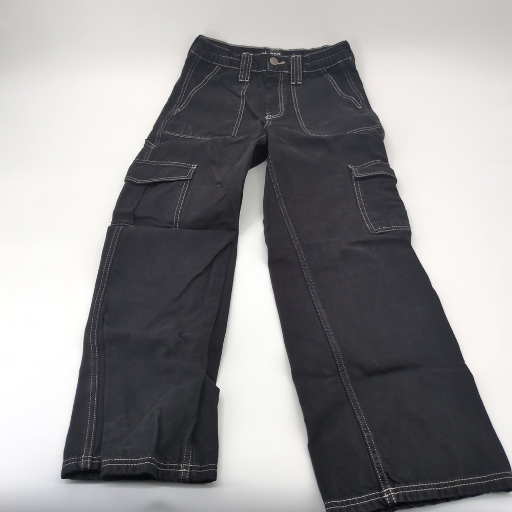 BDG Urban Outfitters Skate Jeans W27 Black Baggy Cargo Contrast Stitch Y2K 27